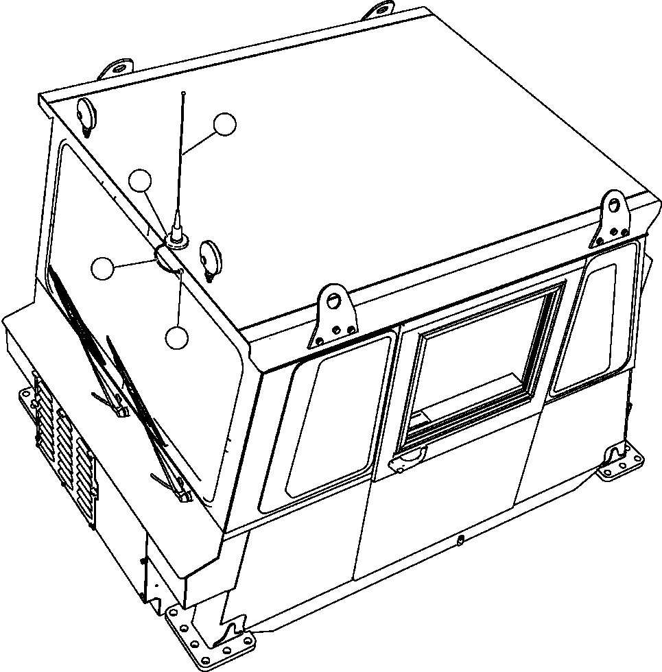 ANTENNA MOUNT, MAGNETIC PC1964 KOMATSU