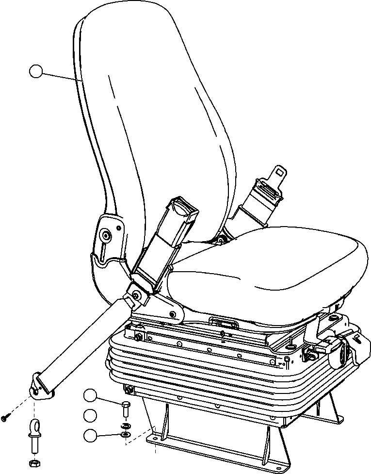 SEAT, PASSENGER (SEE INDEX) PC2550 KOMATSU