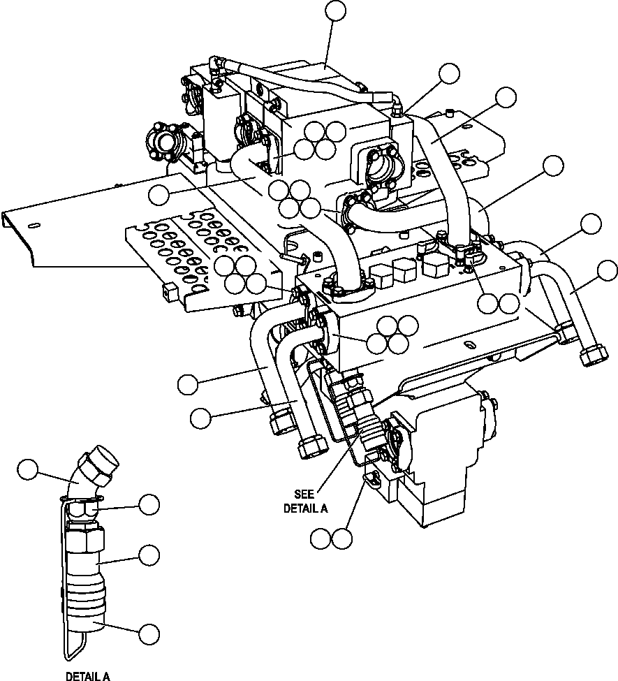 HOIST VALVE ASSEMBLY (SEE INDEX) PB9839 KOMATSU