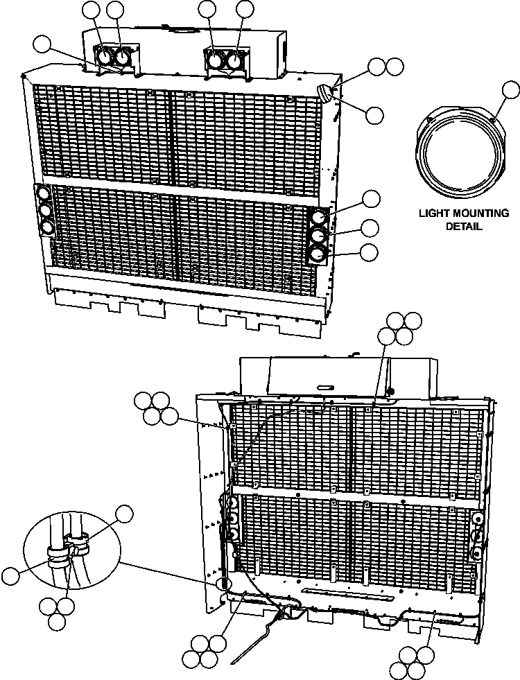HID HEADLIGHT - HIGH BEAM (SEE FIG 42268A) EM3267 KOMATSU