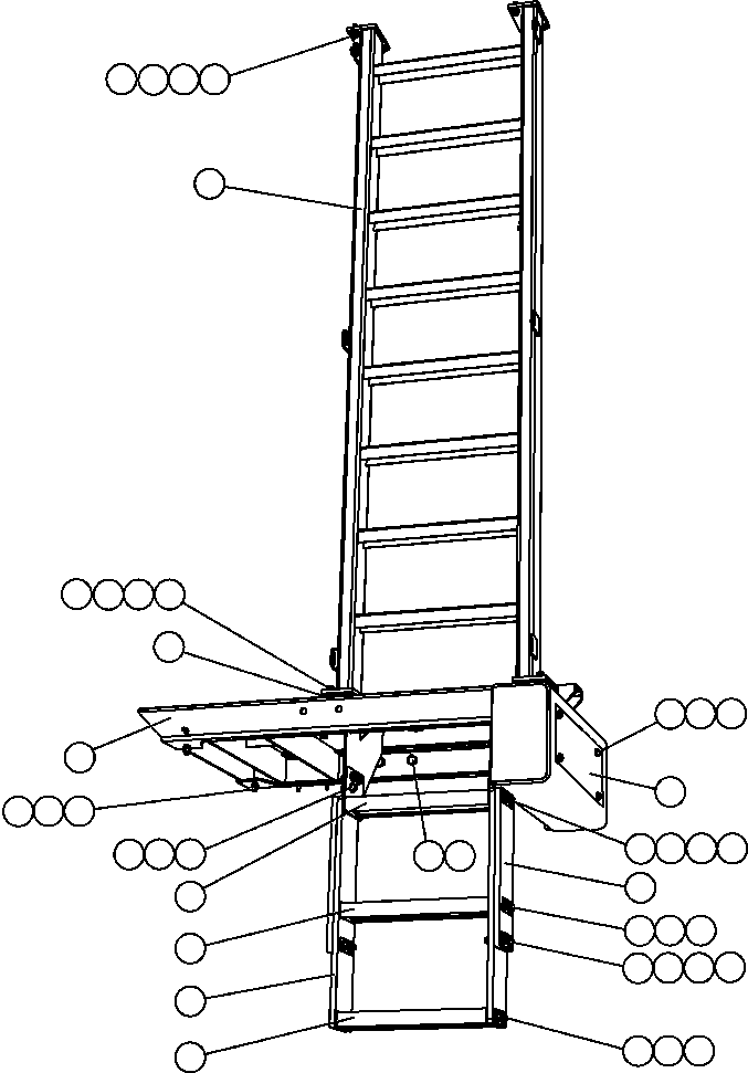 PLATFORM, RH EM9232 KOMATSU