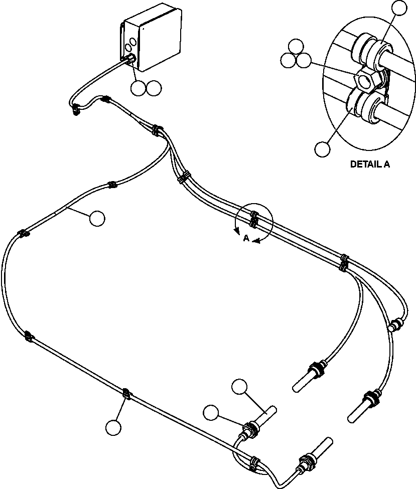 HARNESS, ENGINE OIL HEATER (W/ THERMOSTAT) PC2674 KOMATSU