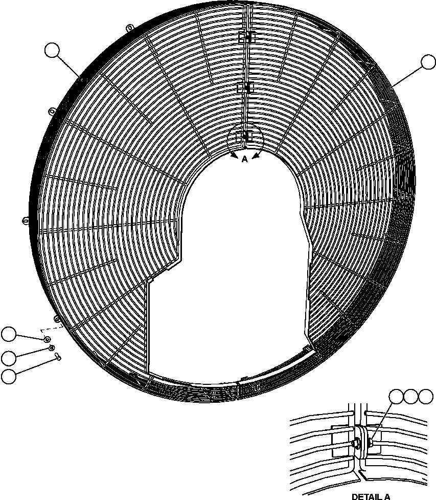 GUARD, FAN - RH EM8350 KOMATSU