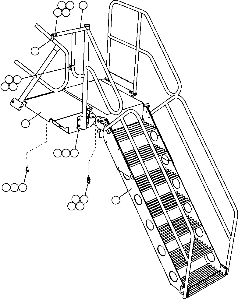 LADDER ASSEMBLY, RETRACTABLE PC2797 KOMATSU