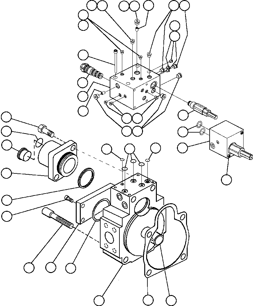 VALVE, RELIEF (6)/(7) BF2227 KOMATSU