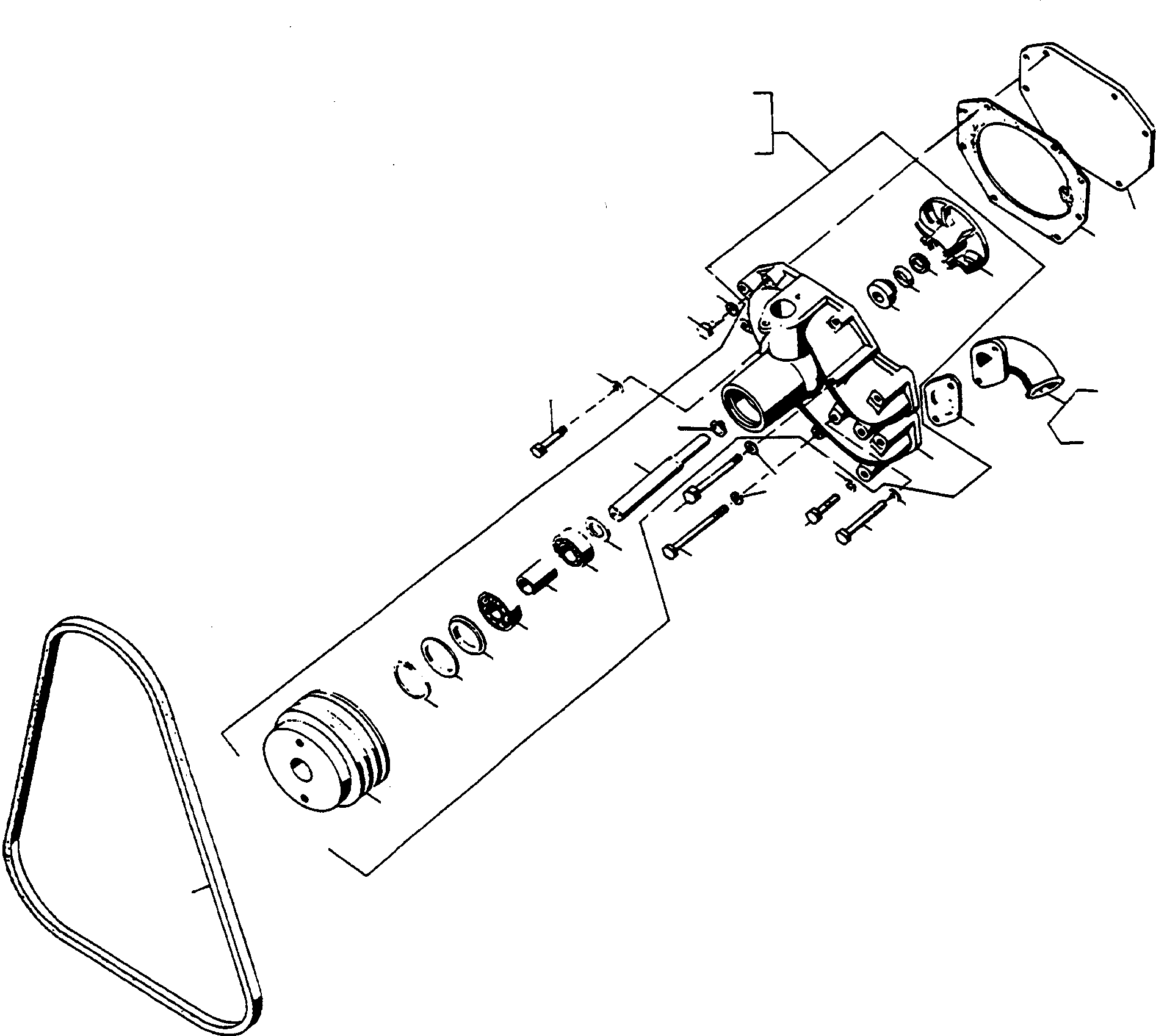 WATER PUMP 3095262M91 KOMATSU