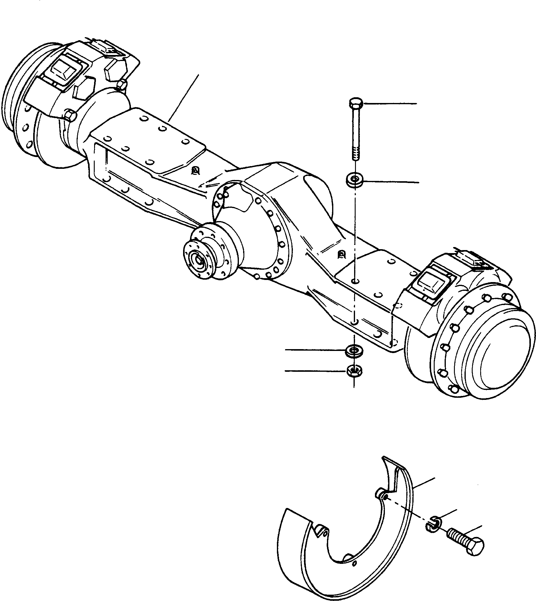 FRONT AXLE 3086998M92 KOMATSU