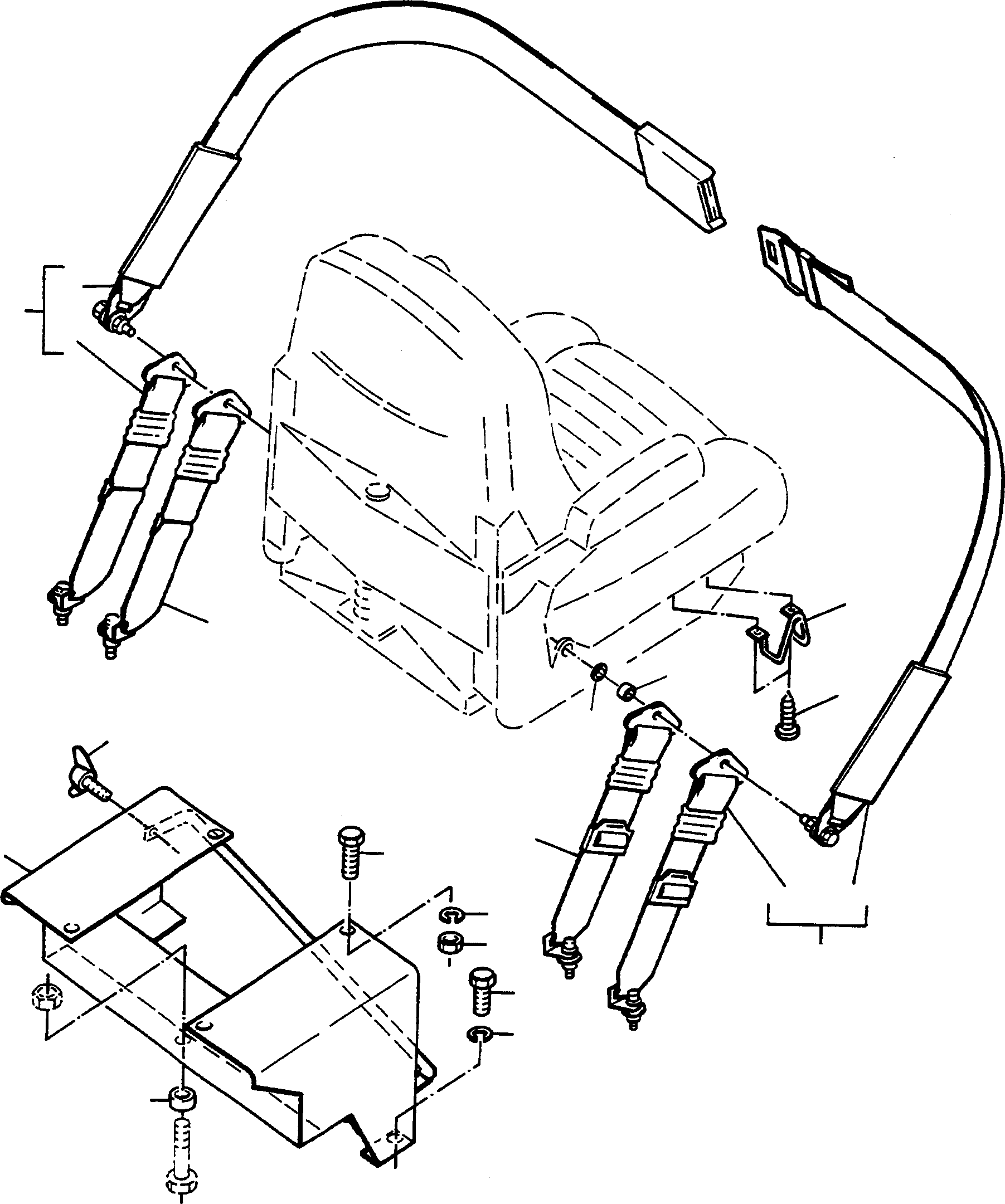 SAFETY BELT 3070902M92 KOMATSU