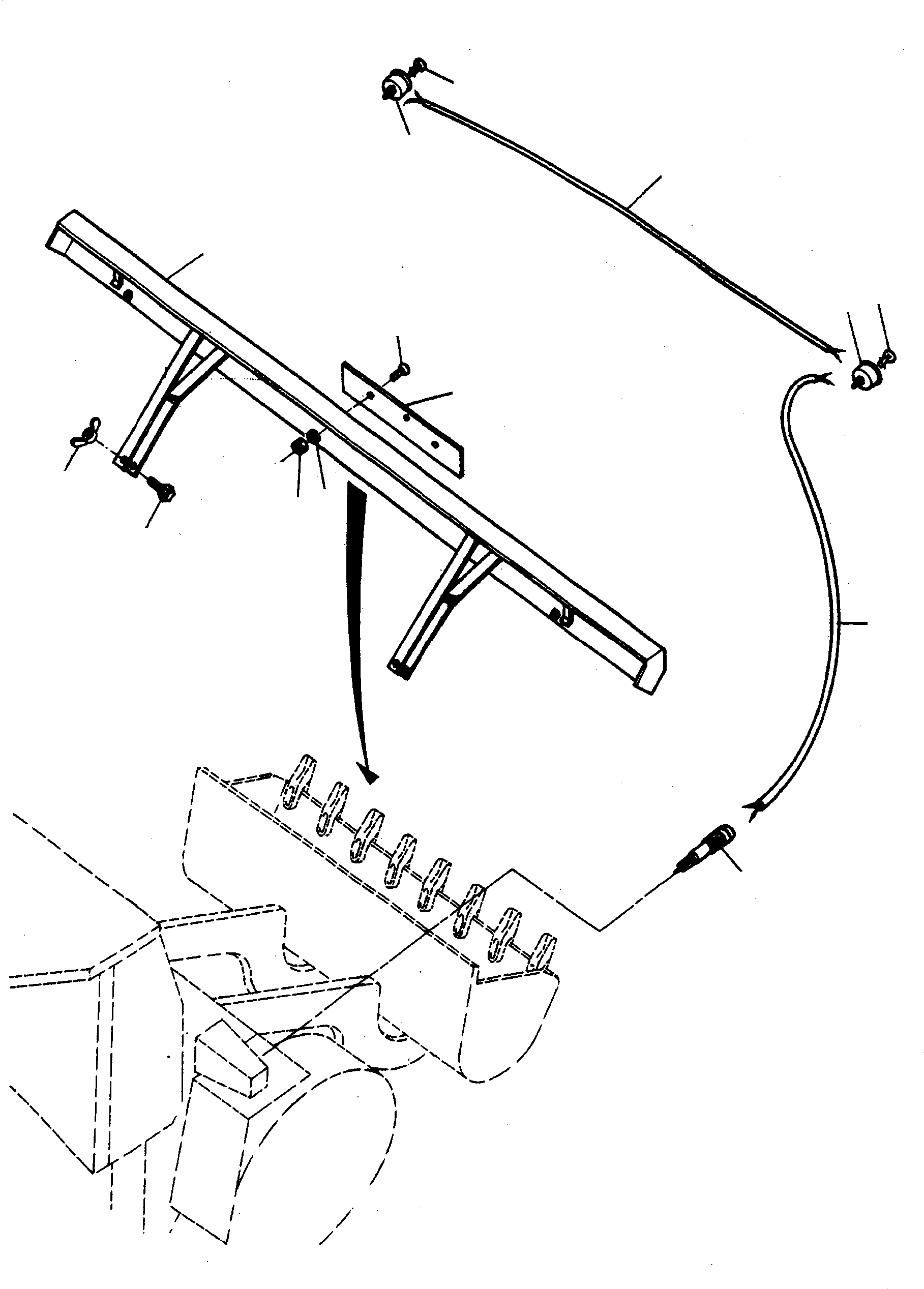 Кабель 3066624M8 KOMATSU