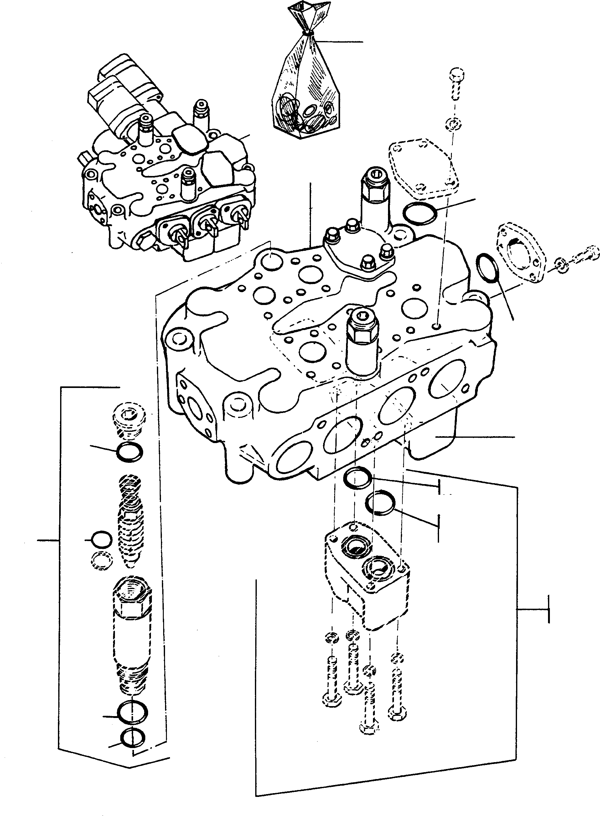 Управляющий клапан 3077067M91 KOMATSU