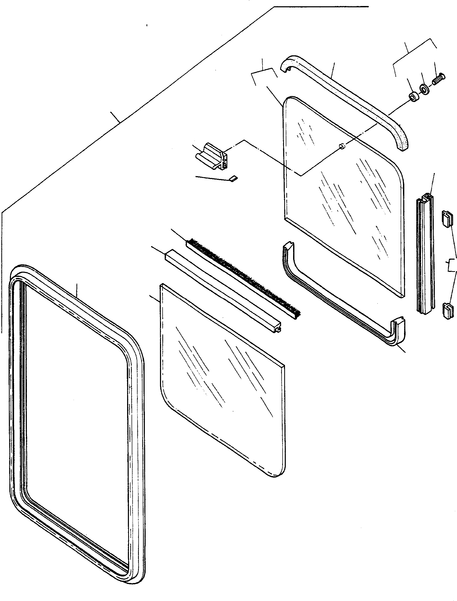 GLASS PANE 3228152M91 KOMATSU