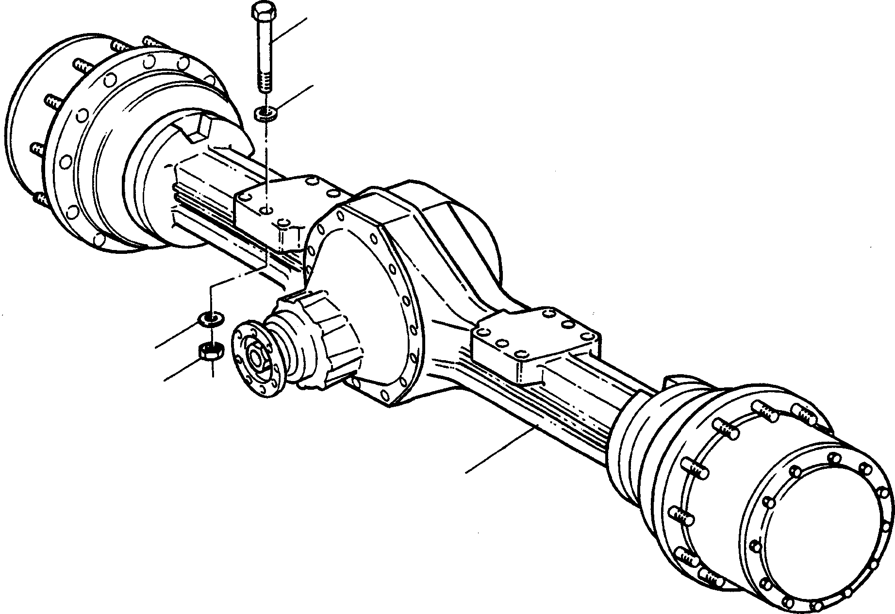 FRONT AXLE 4002330M91 KOMATSU