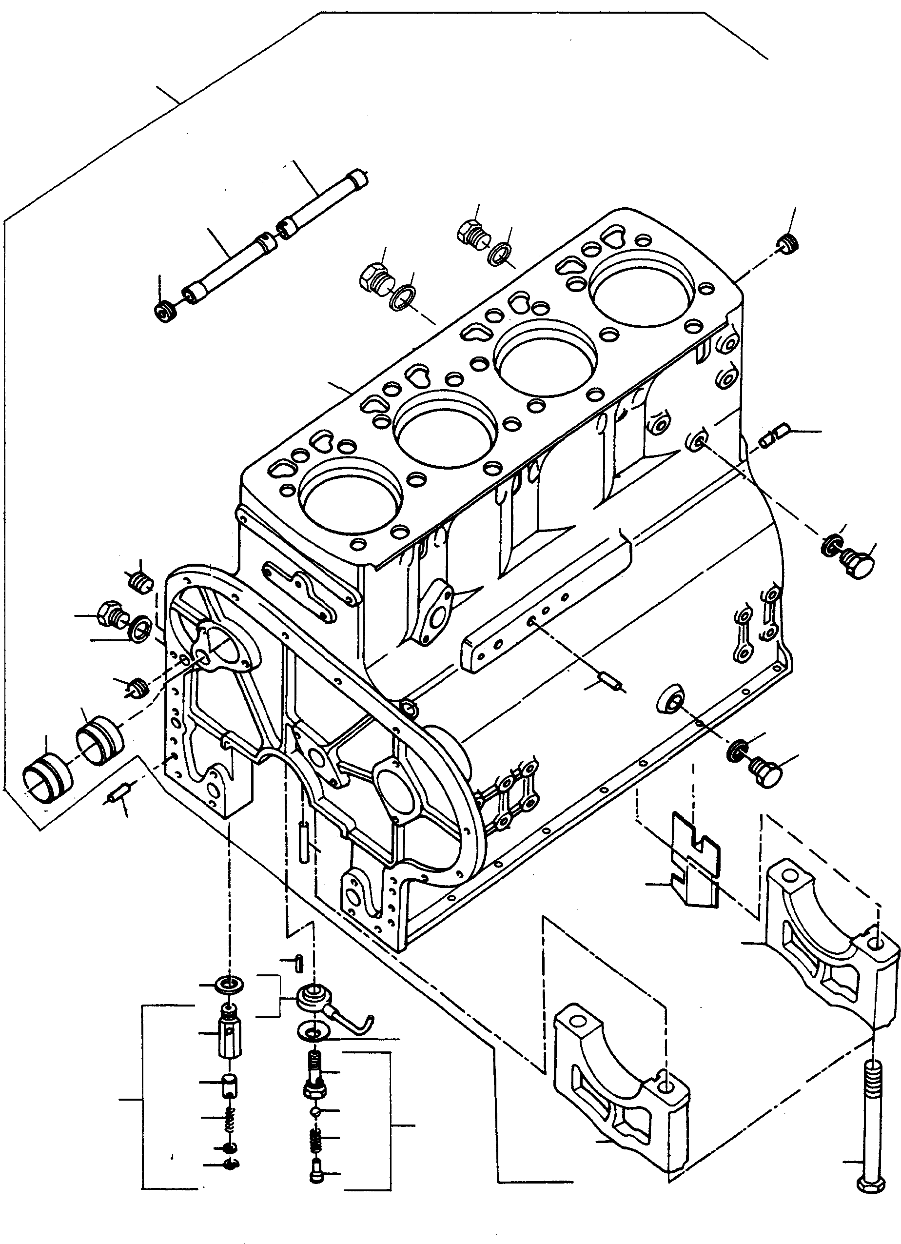 Блок цилиндров 3095261M91 KOMATSU