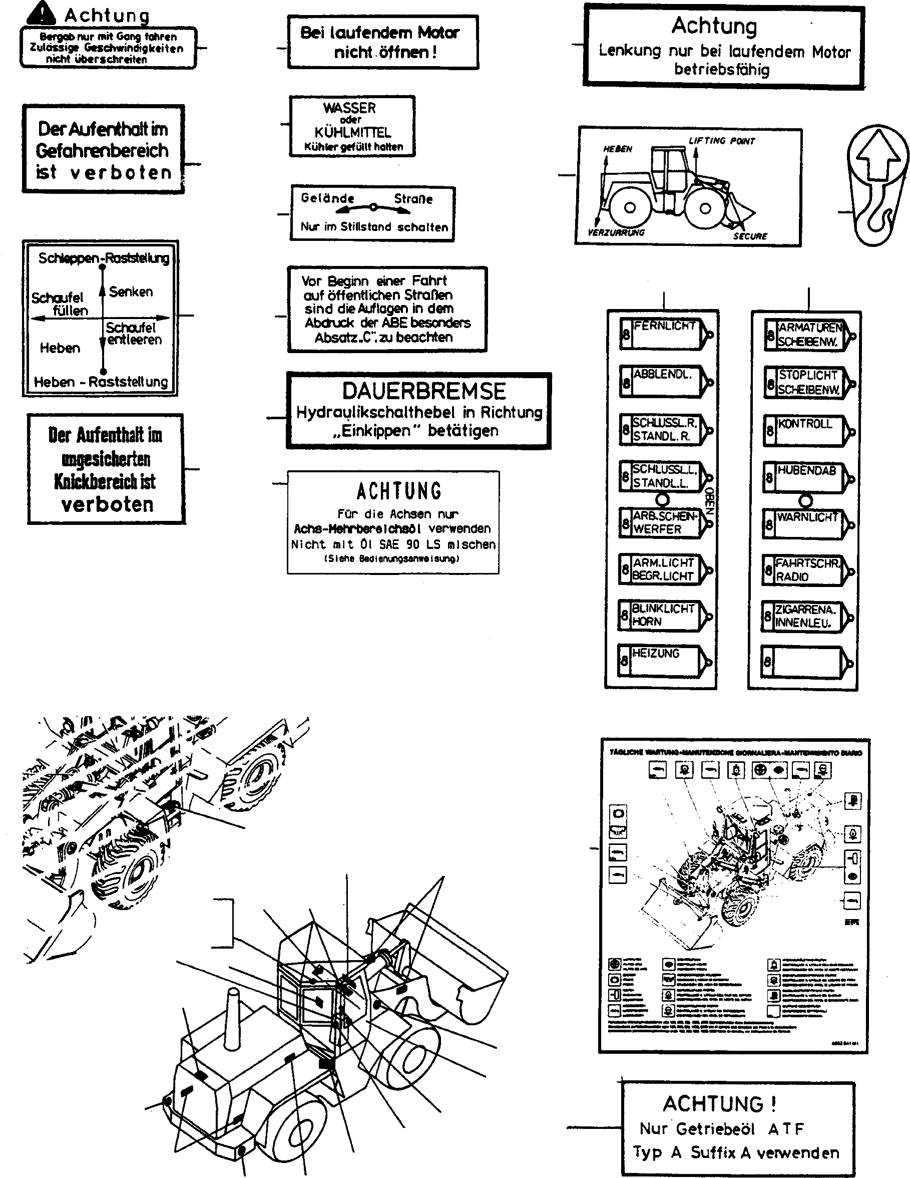 NOTE PLATE 2943323M1 KOMATSU