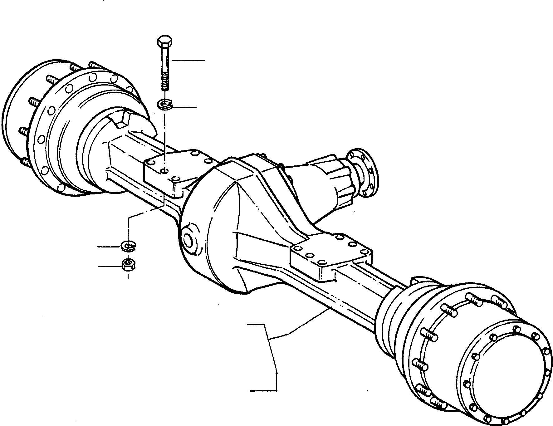 REAR AXLE 4004538M91 KOMATSU