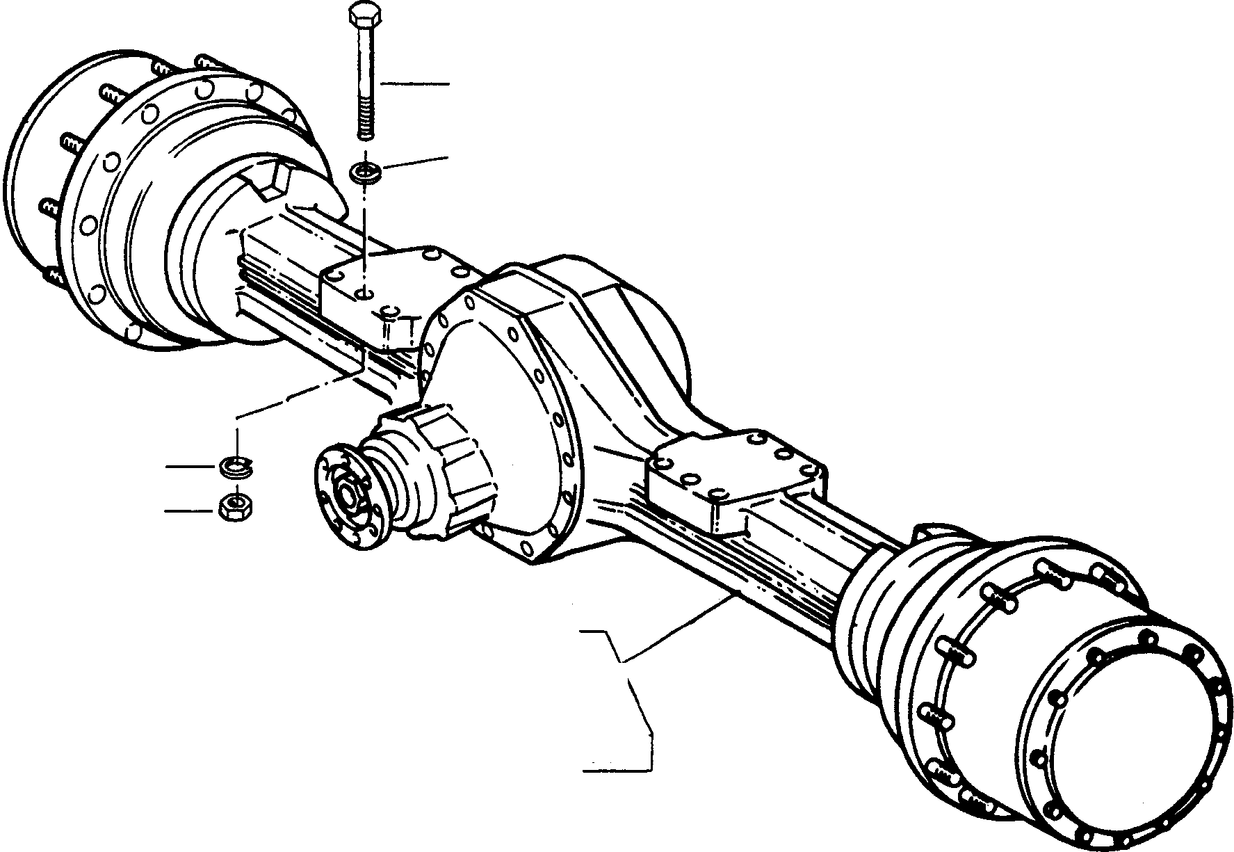 FRONT AXLE 4004537M91 KOMATSU