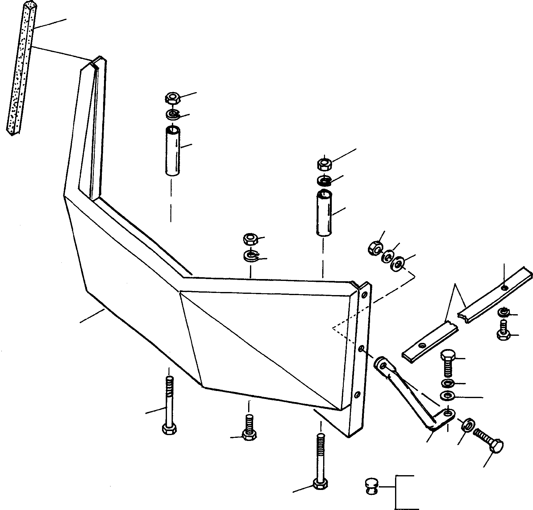 BACKPLATE 4005113M91 KOMATSU