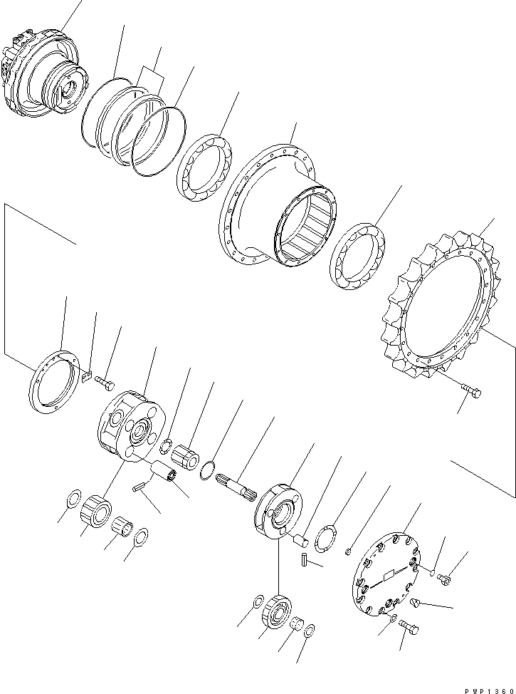 Насос в сборе 708-2L-00701 KOMATSU