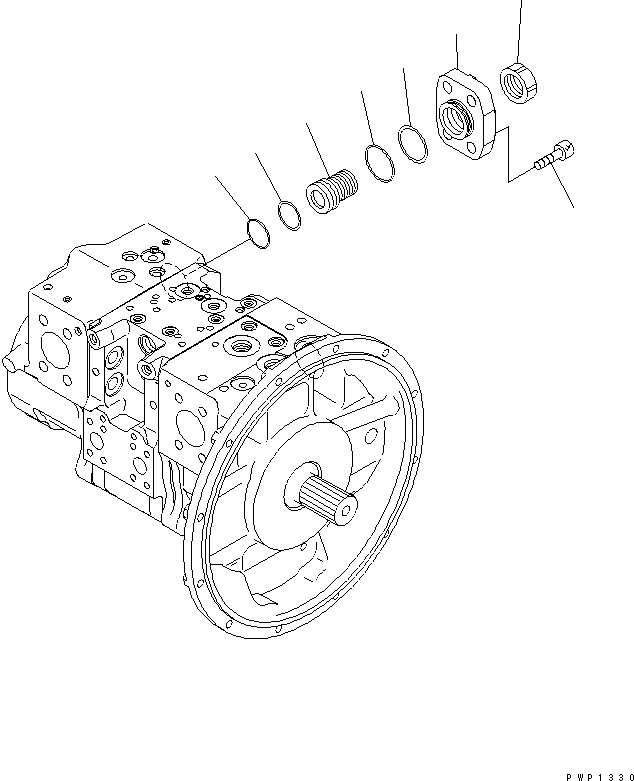 Гайка (š01583-12012) KOMATSU