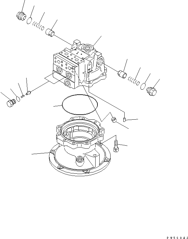 MOTOR SUB ASS'Y 706-7G-03040 KOMATSU