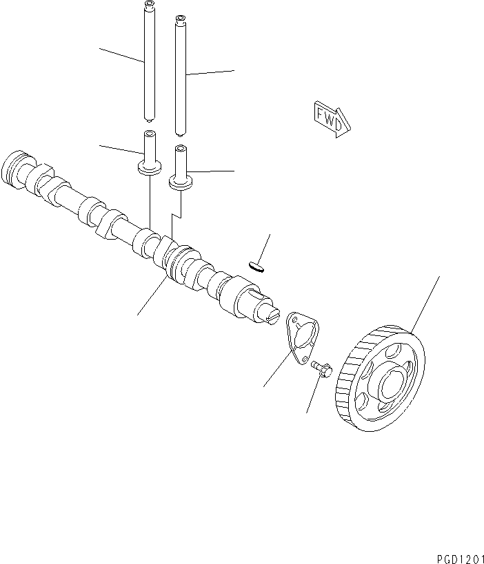 CAMSHAFT ASS'Y 451-156 KOMATSU