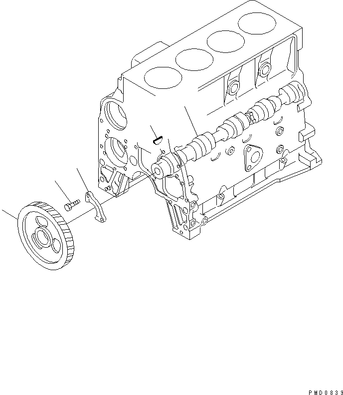 Распределительный вал 6731-41-1110 KOMATSU
