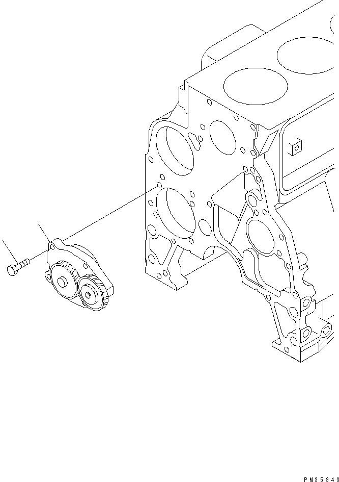 Масляный насос в сборе 6732-51-1111 KOMATSU