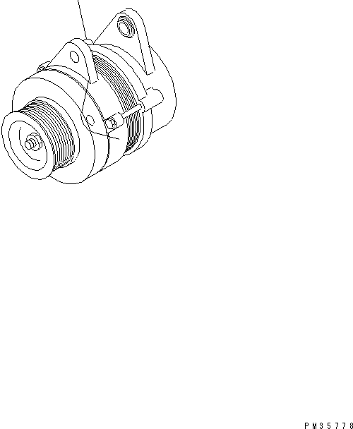 ALTERNATOR A. (25A),(SEE FIG.A601P-02A5) (600-861-2110) KOMATSU
