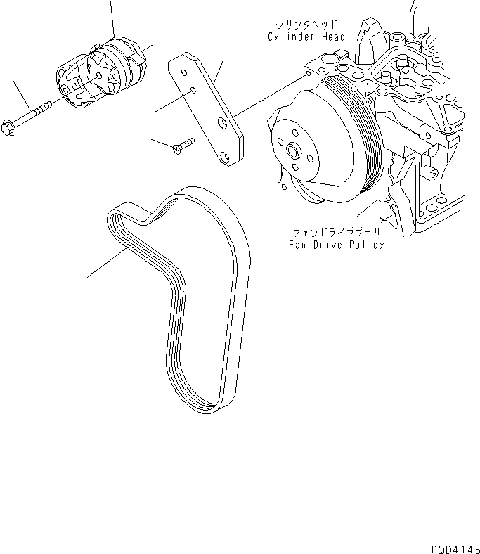 BELT, V RIBBED 6735-61-3910 KOMATSU