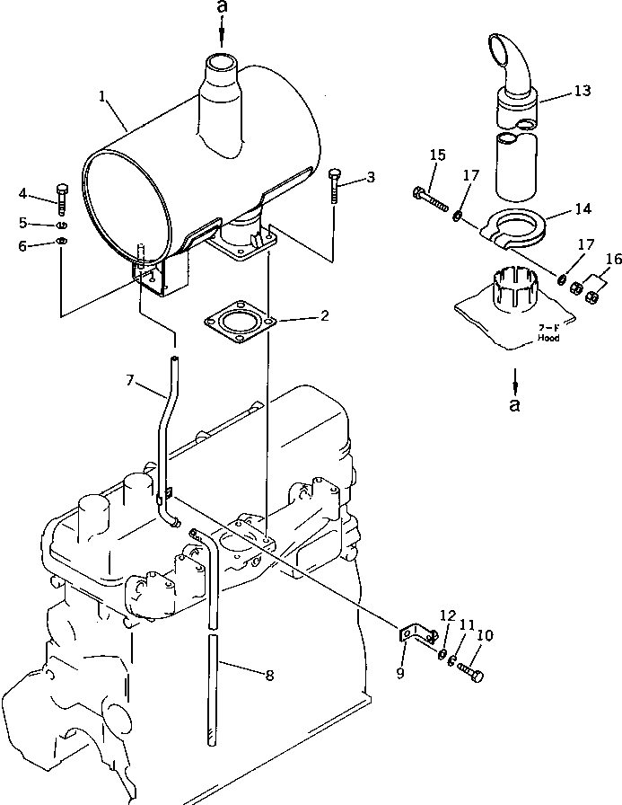 PIPE,DRAIN 6134-11-5571 KOMATSU