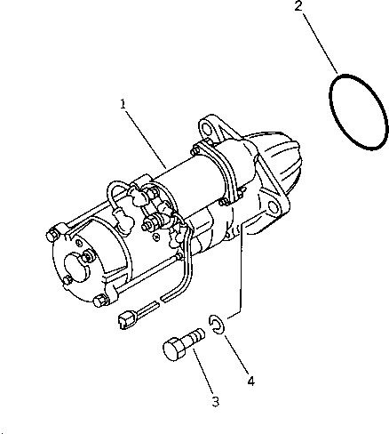 STARTING MOTOR ASS'Y,(5.5KW) (SEE FIG.0661A) (600-813-3280) KOMATSU