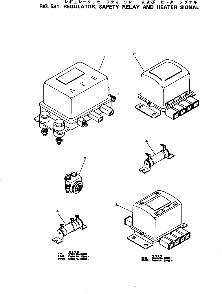 RELAY,EMERGENCY 600-815-1251 KOMATSU