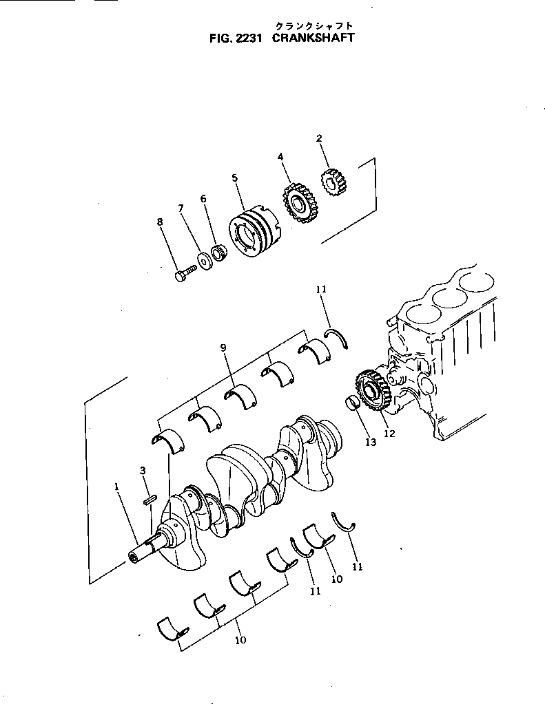 PULLEY,CRANK 6134-31-1440 KOMATSU