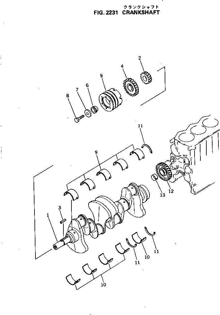 PULLEY,CRANK 6134-31-1430 KOMATSU