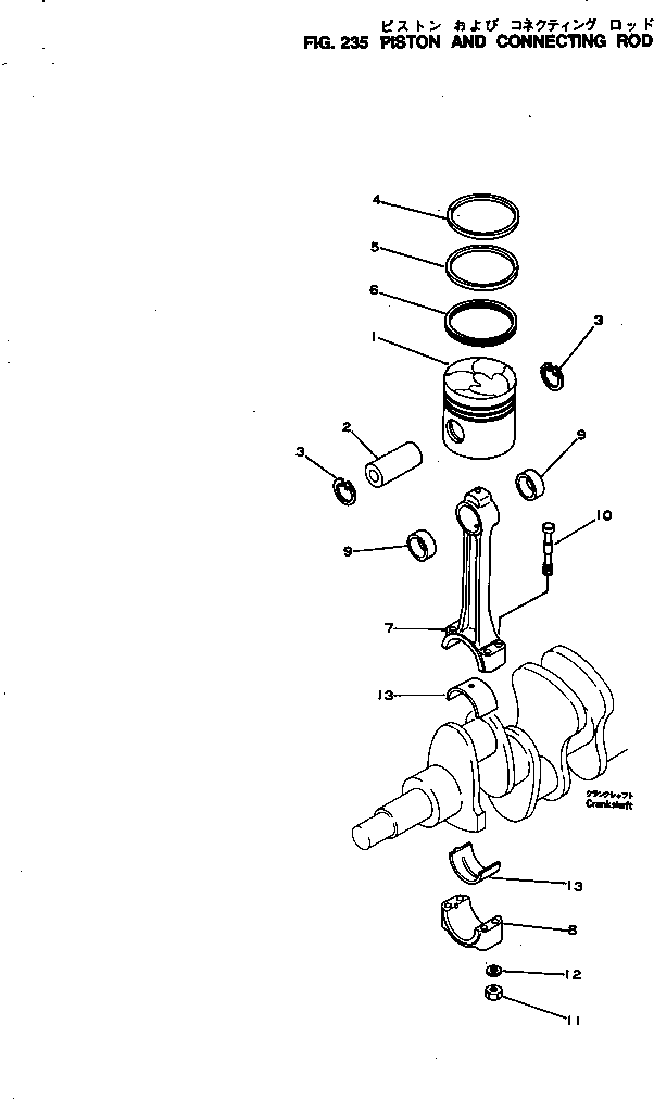 CONNECTING ROD A. 6115-31-3100 KOMATSU