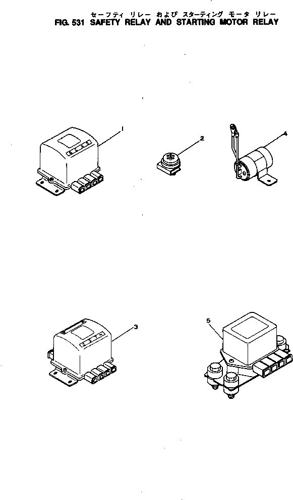 RELAY,EMERGENCY 600-815-1252 KOMATSU