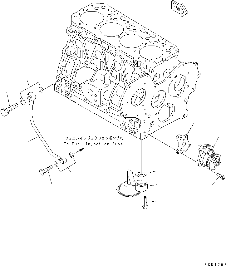 Масляный насос в сборе YM129407-32000 KOMATSU