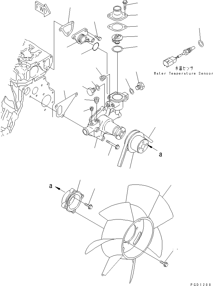 Клиновой ремень YM25152-003800 KOMATSU