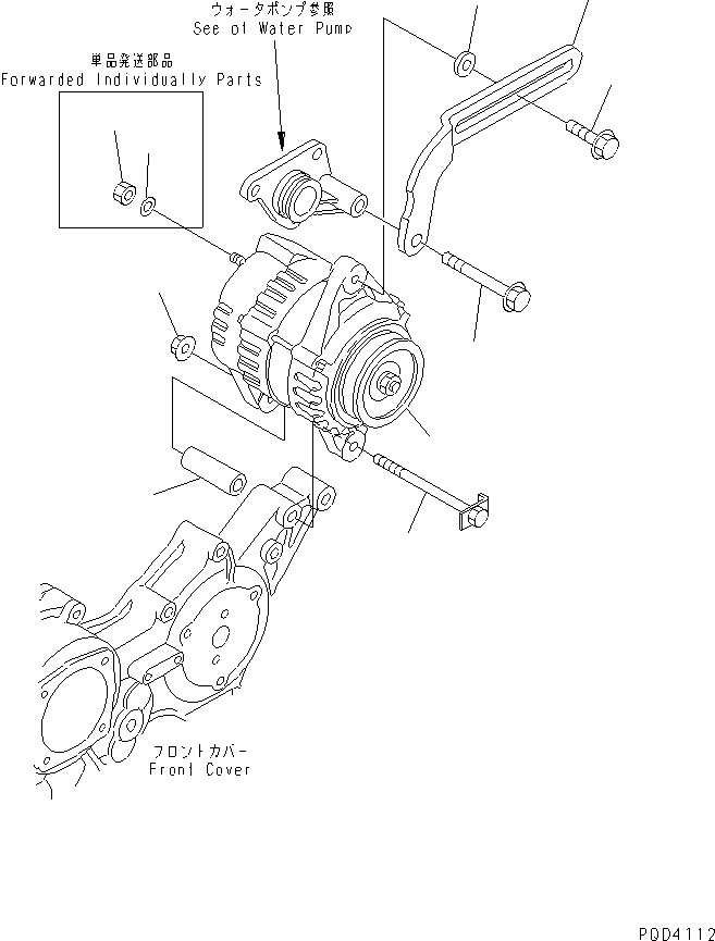 PLATE,ADJUST YM129612-77301 KOMATSU