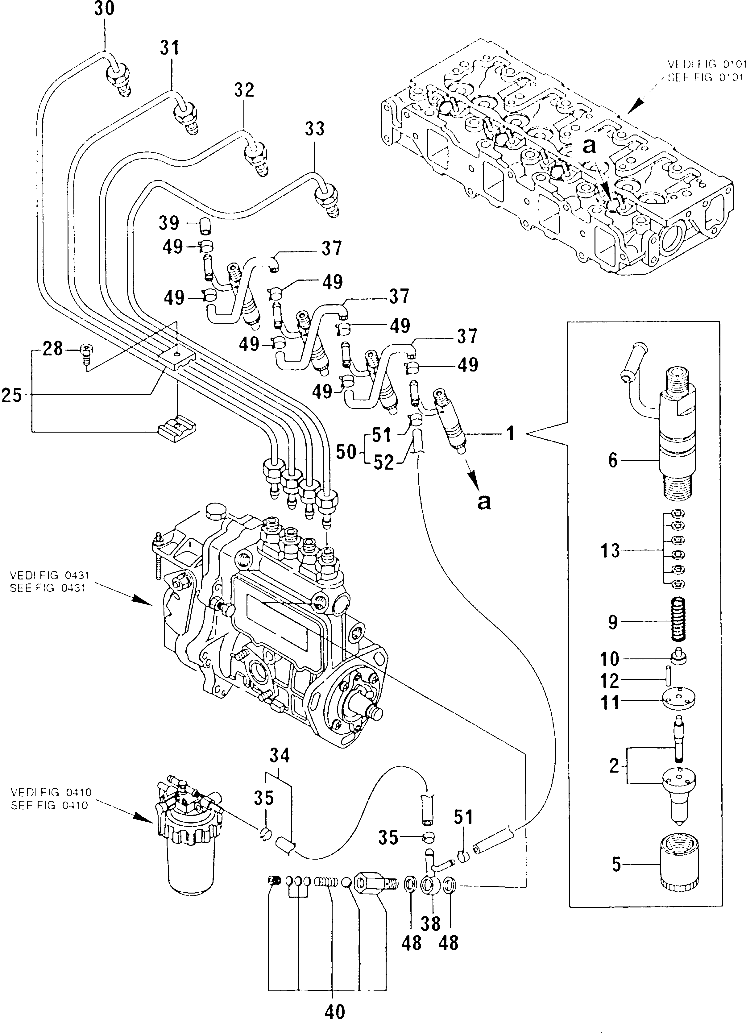 NOZZLE, ASSY. YM129209-53000 KOMATSU