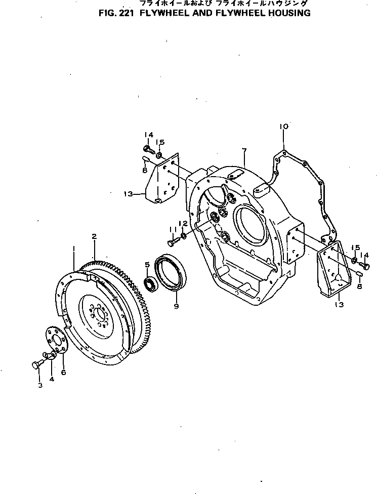 FLYWHEEL ASS'Y,(4D92-1A) 6141-31-1302 KOMATSU