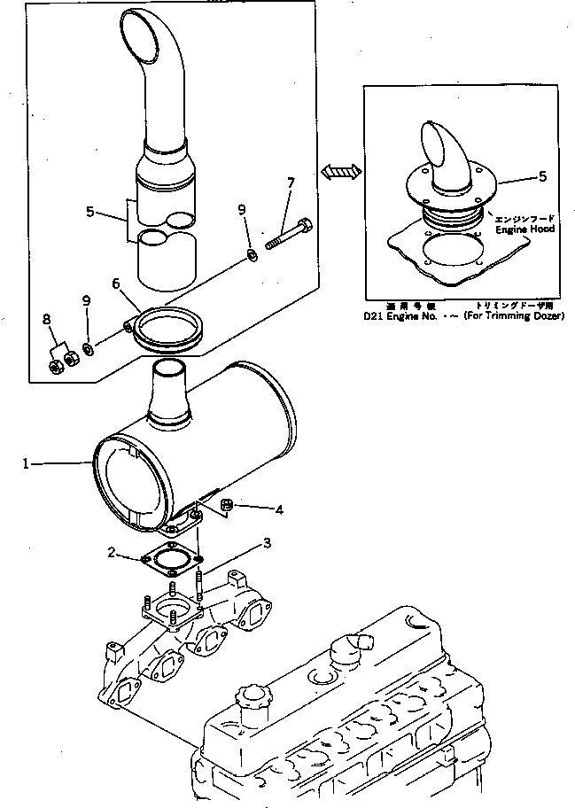 STUD,(SEE FIG.122) (01140-61030) KOMATSU