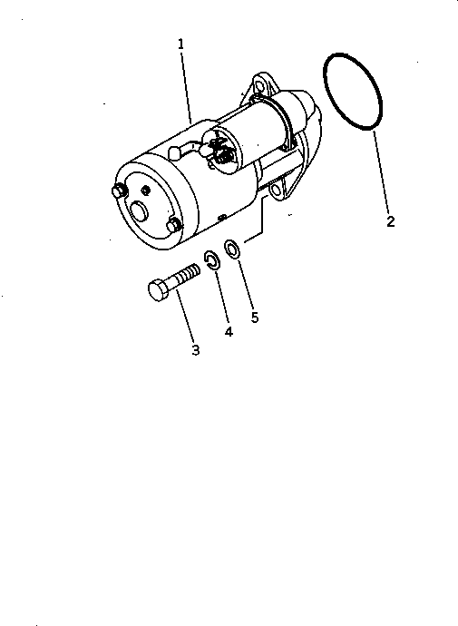 STARTING MOTOR ASS'Y,(3.5KW)(WATER PROOF TYPE) (600-813-2160) KOMATSU