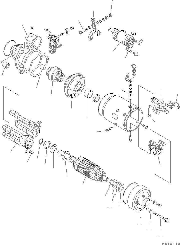 REAR BRACKET A. KD1-21700-1700 KOMATSU