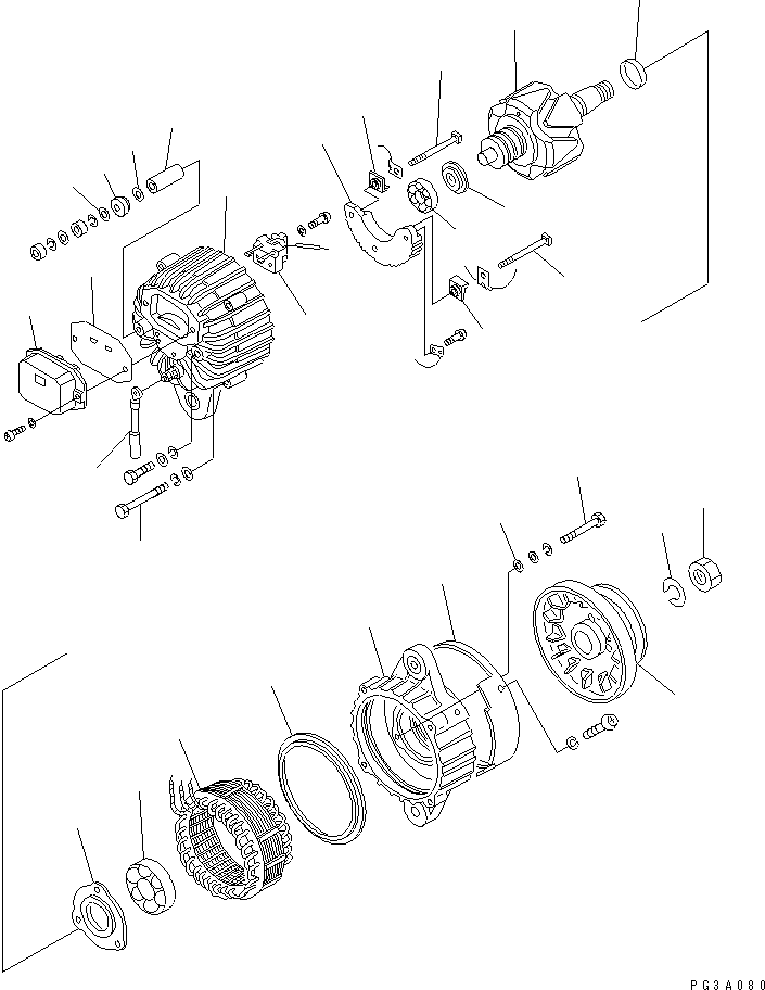 PULLEY ASS'Y,NON HARDENING KD0-33400-1380 KOMATSU