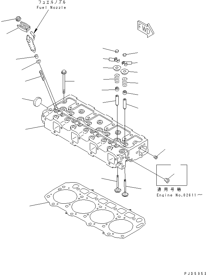 HEAD,ASSY. YM729900-11100 KOMATSU