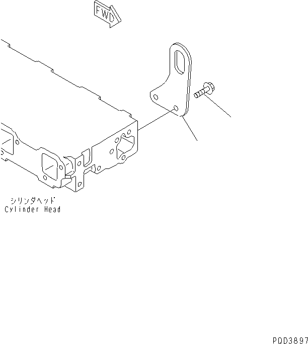 HOOK,FRONT YM129910-07910 KOMATSU