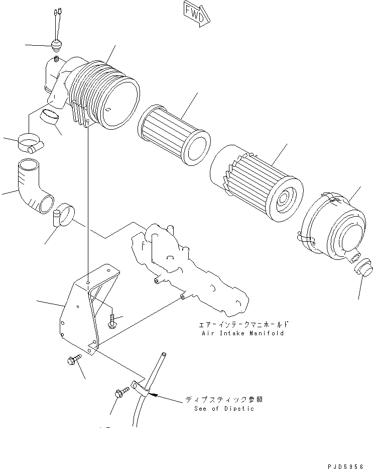 CLOGGING INDICATOR YM119140-12680 KOMATSU