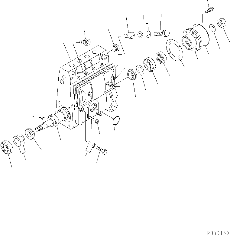 топливный насос высокого давления в сборе YM129910-51000 KOMATSU