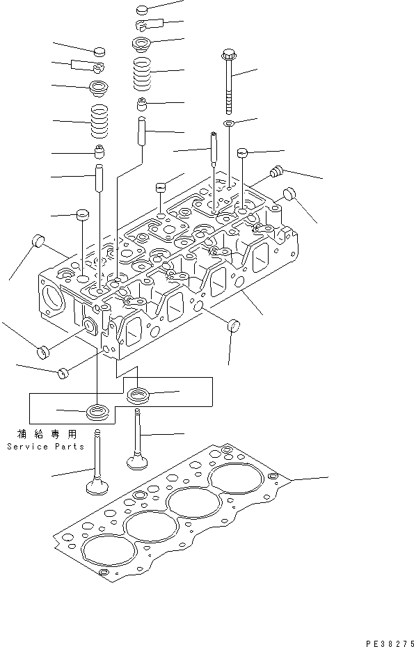 SPRING,VALVE 6204-41-4431 KOMATSU